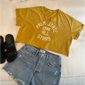 Mustard All Star 1986 crop top